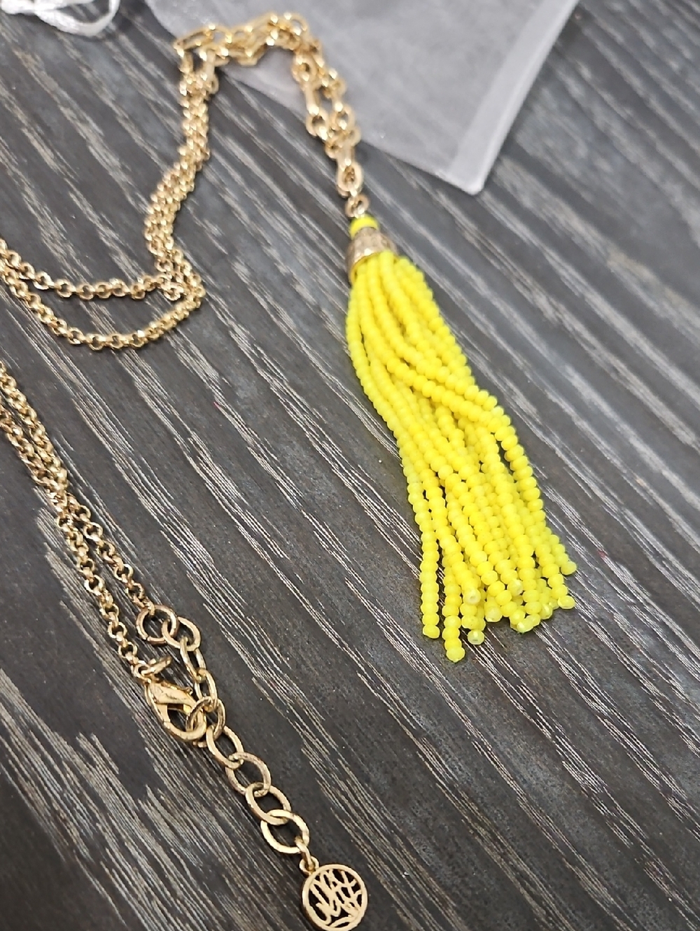 Lilly Pulitzer Long Beaded Tassel Necklace